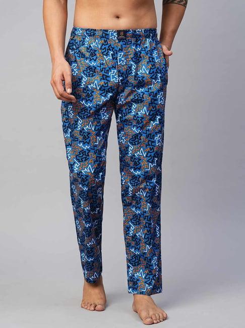 urban scottish multicolored regular fit printed lounge pants