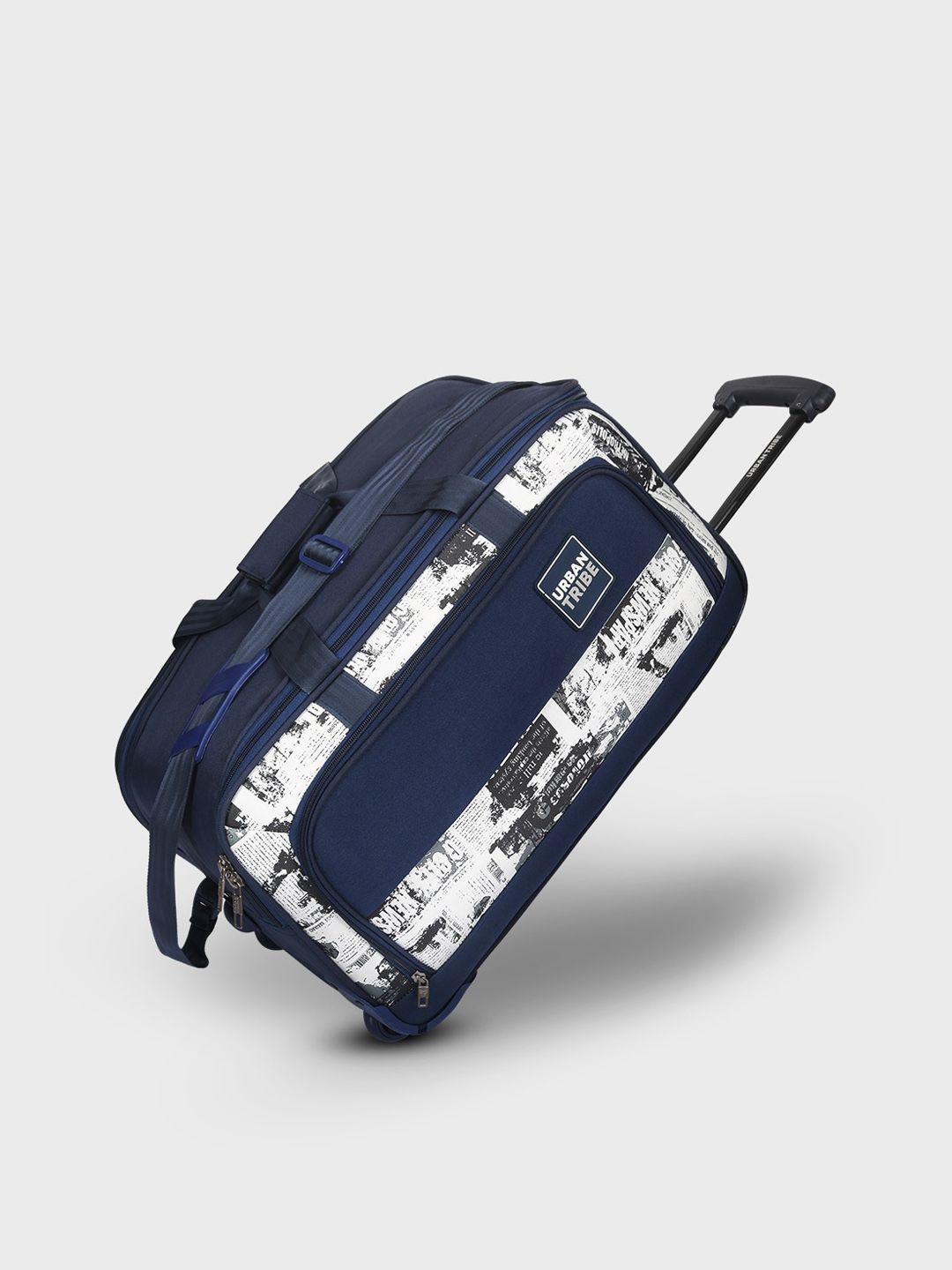 urban tribe forbes abstract printed duffel trolley bag