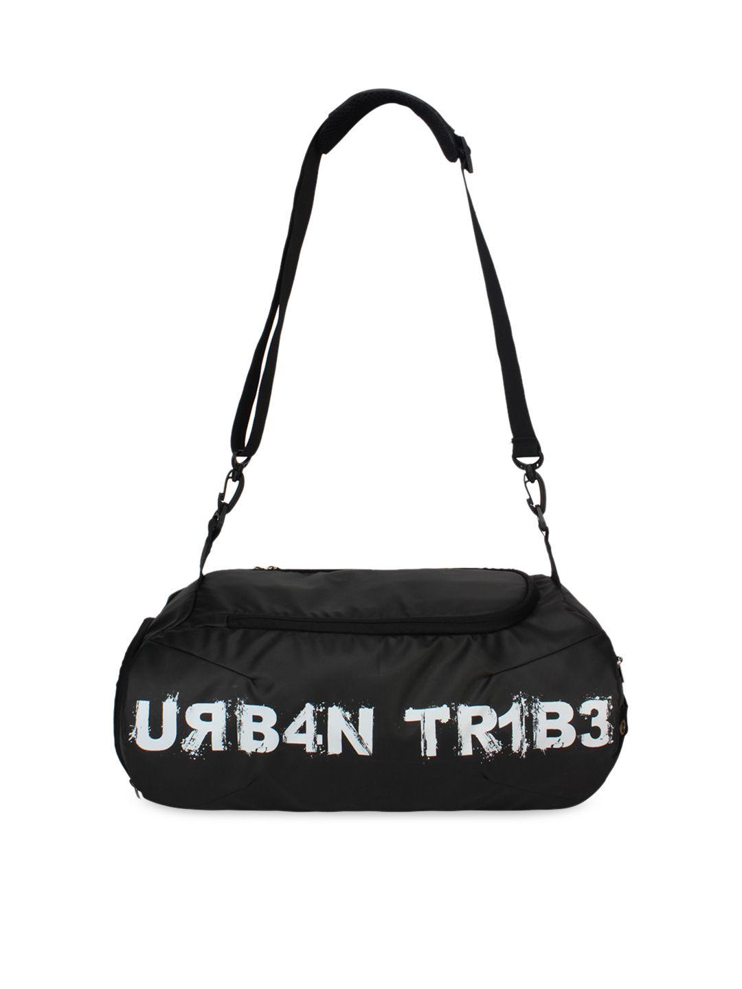 urban tribe plank black gym duffel bag