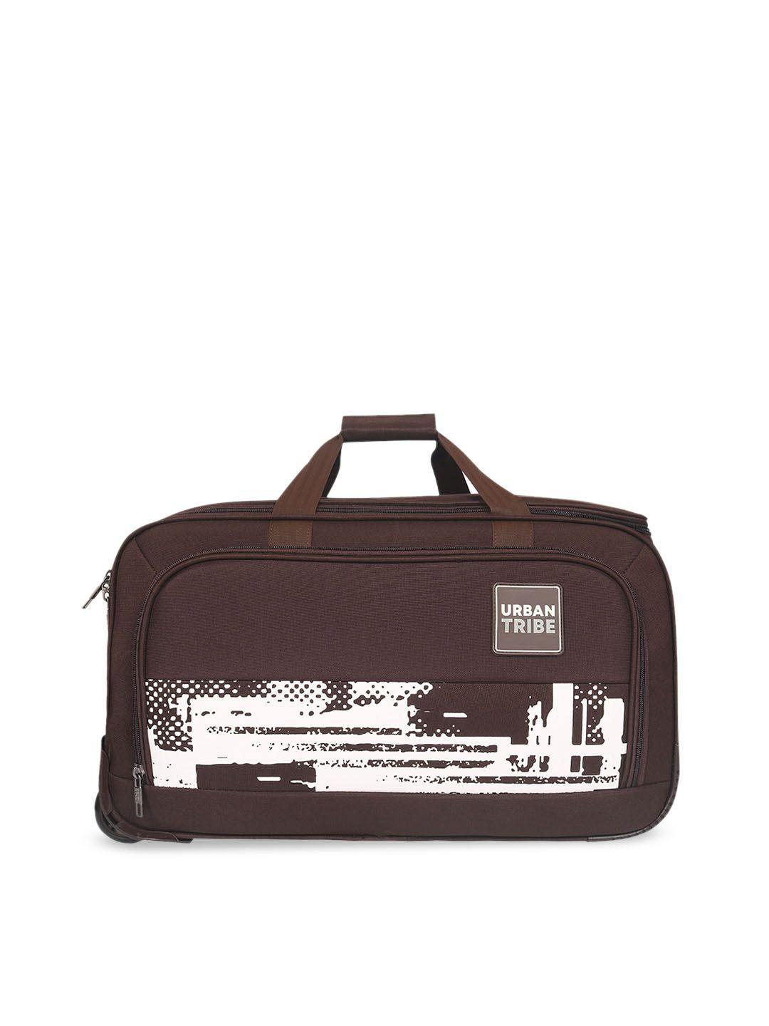 urban tribe printed duffel trolley bag