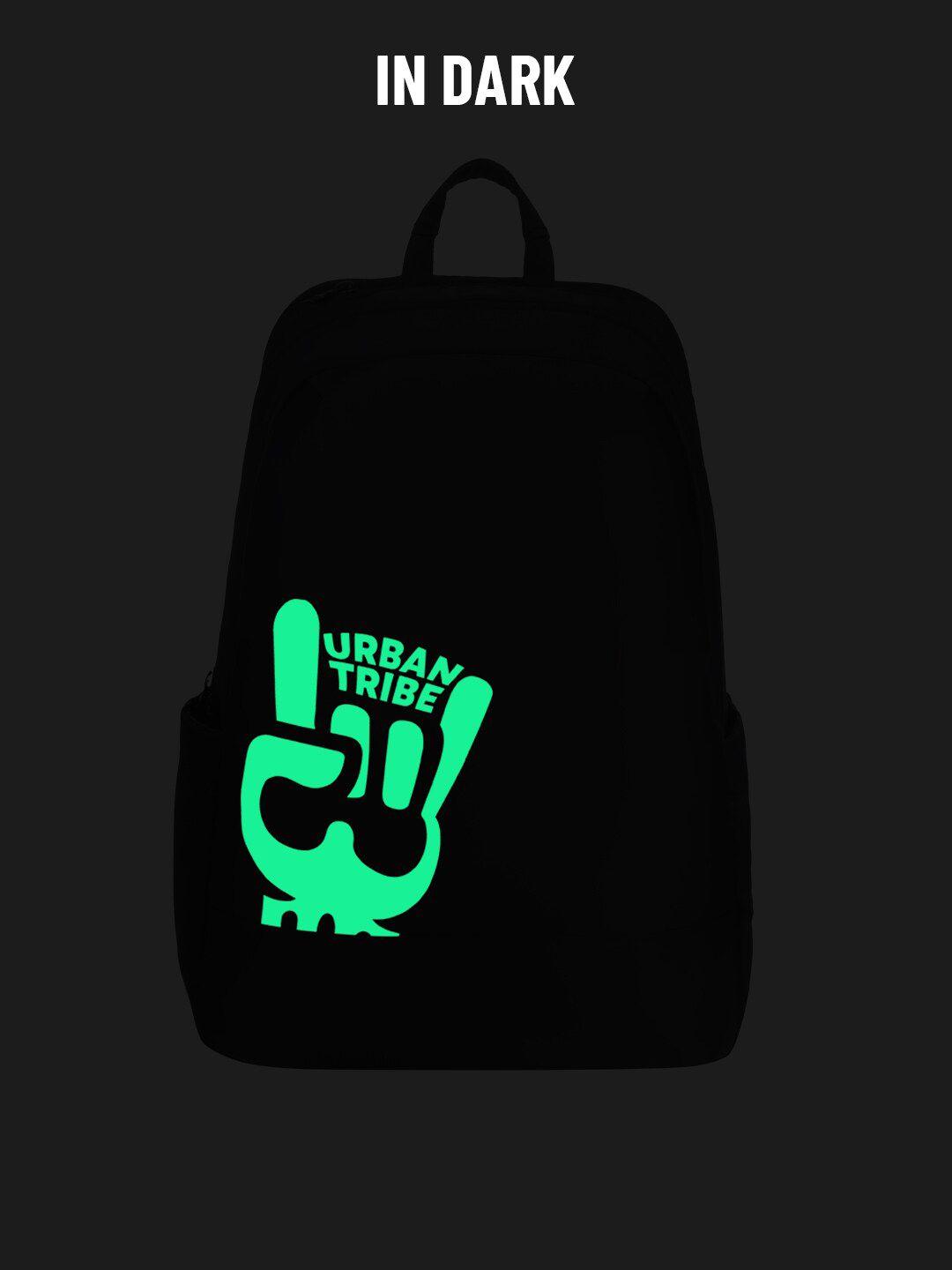 urban tribe typography printed backpack