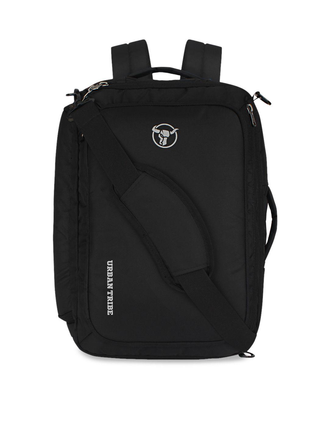 urban tribe unisex black solid backpack