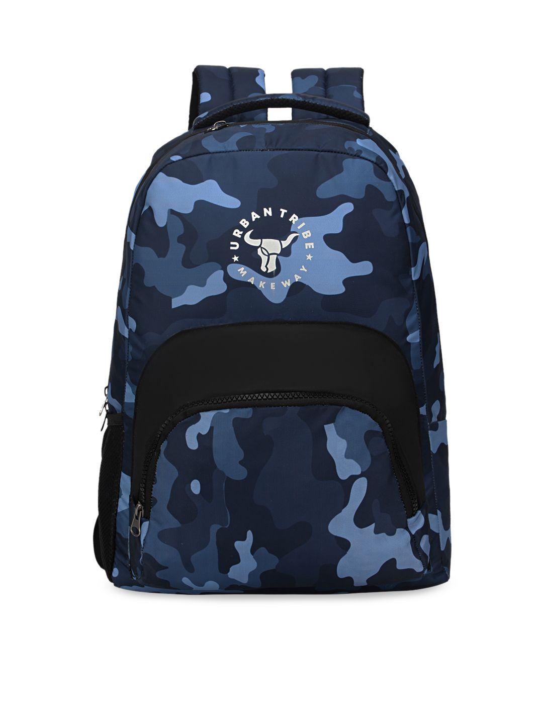 urban tribe unisex blue camouflage backpack