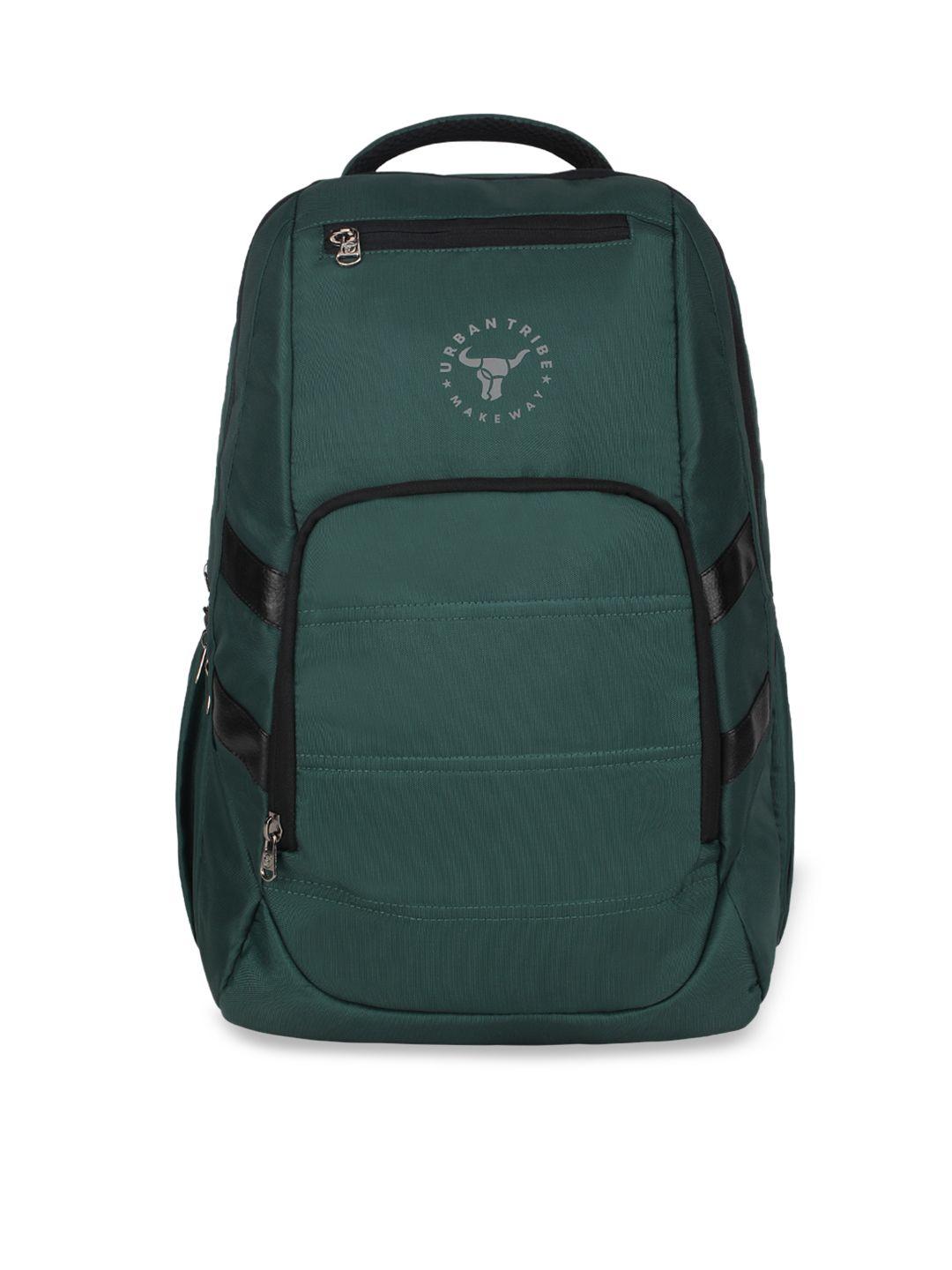 urban tribe unisex green & black backpack
