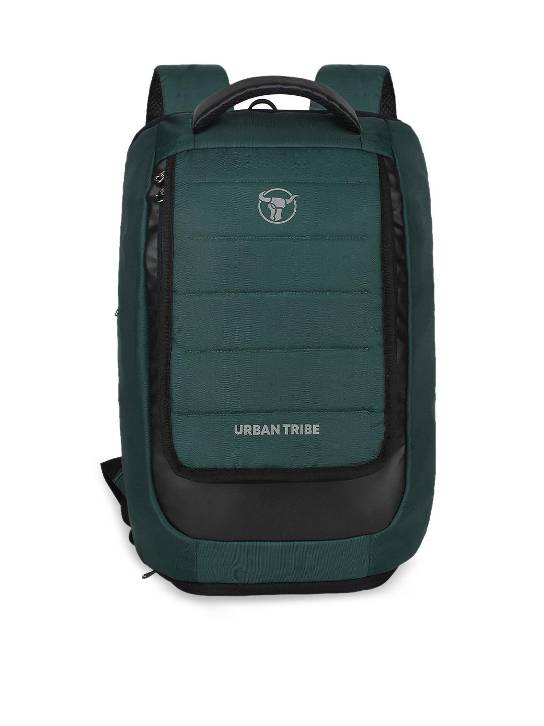 urban tribe unisex teal green & black backpack