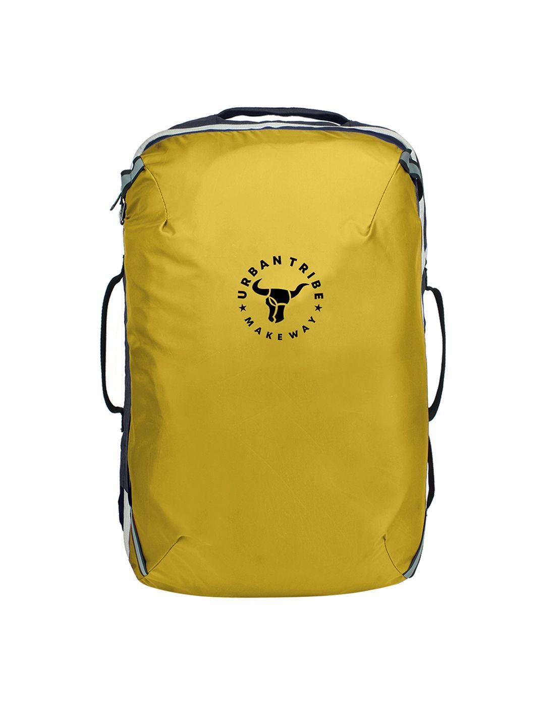 urban tribe unisex yellow & black laptop bag