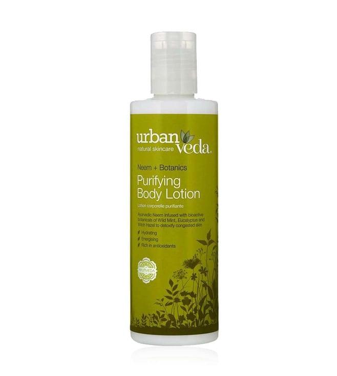 urban veda neem + botanics purifying ayurvedic body lotion 250 ml