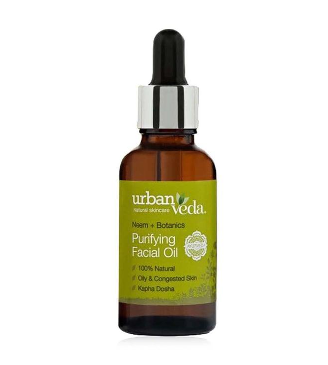 urban veda neem + botanics purifying ayurvedic facial oil 30 ml