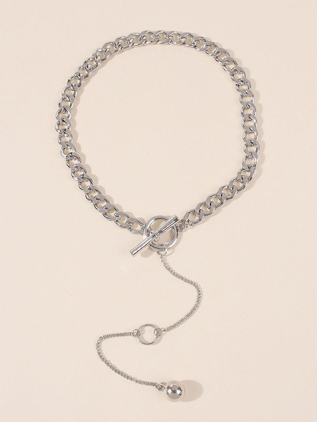 urbanic silver-toned link chain necklace
