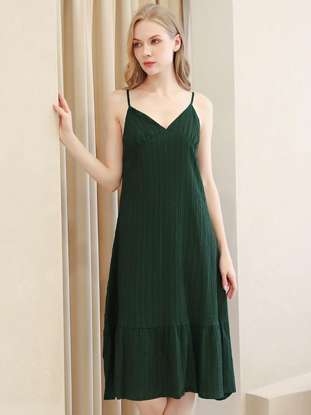 urbanic green ruched nightdress