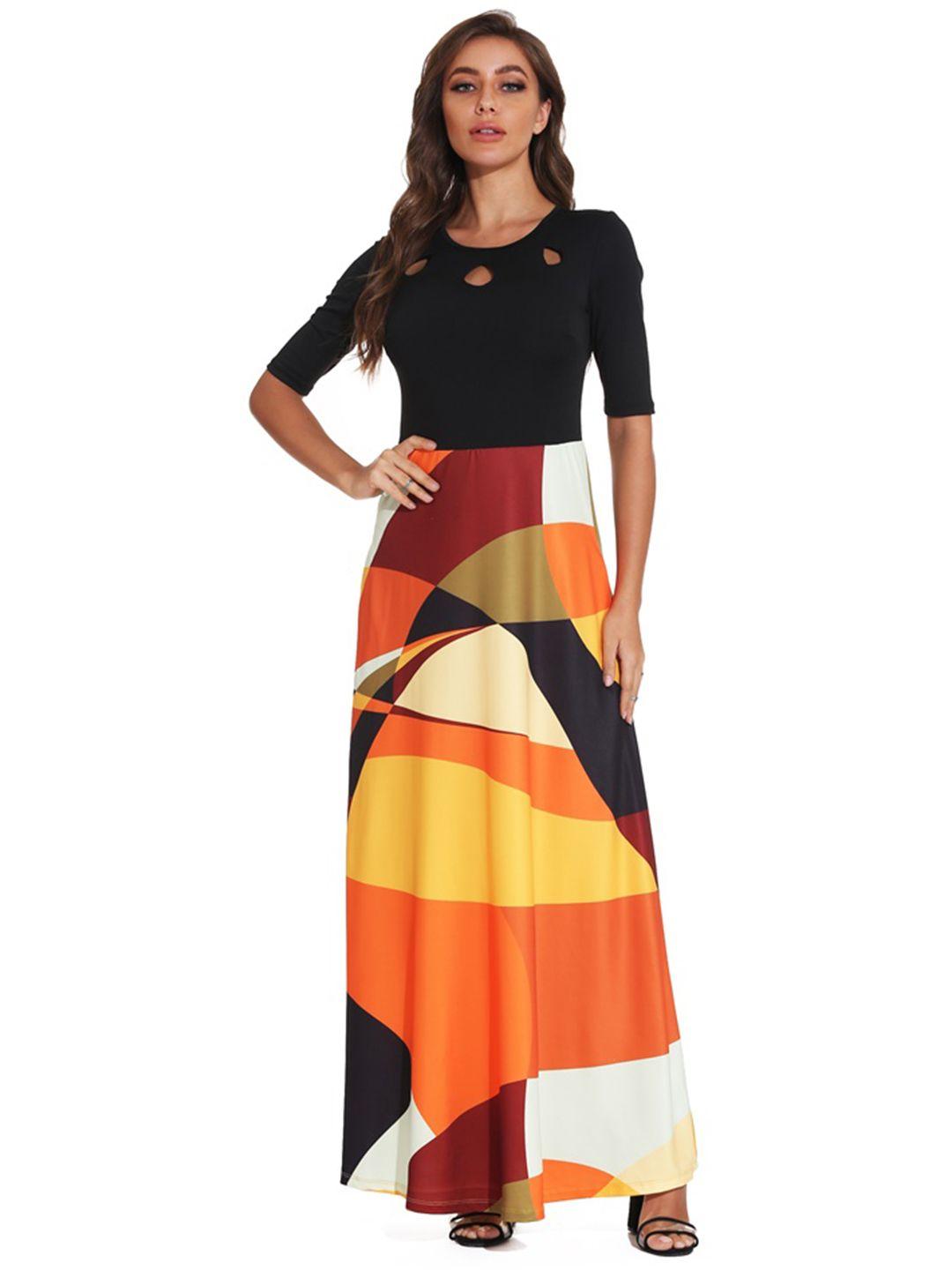 urbanic multicoloured cut out tunic dress