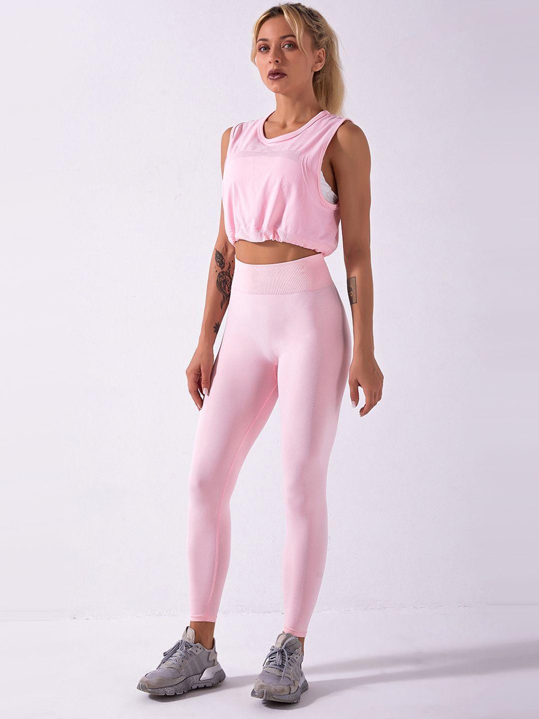 urbanic pink solid co-ord set