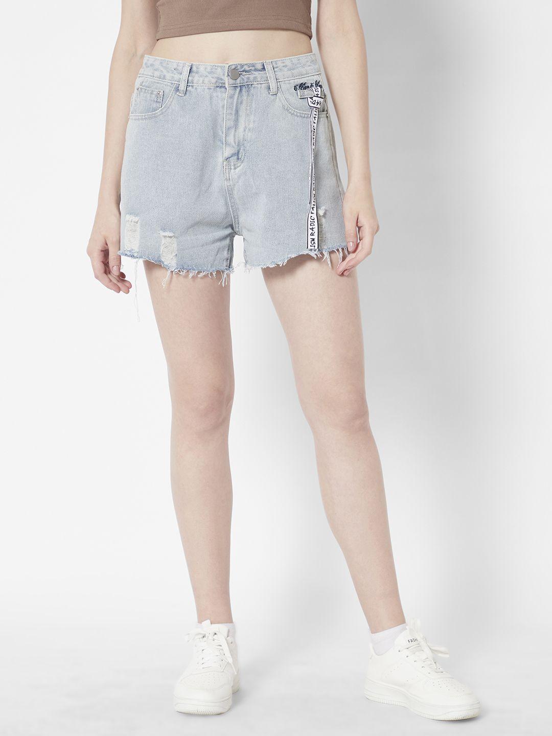 urbanic women blue denim shorts