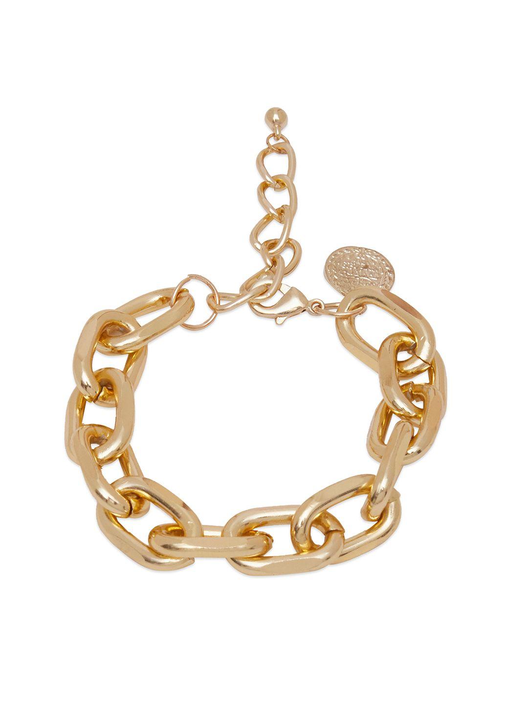 urbanic women set of 2 gold-toned bracelets