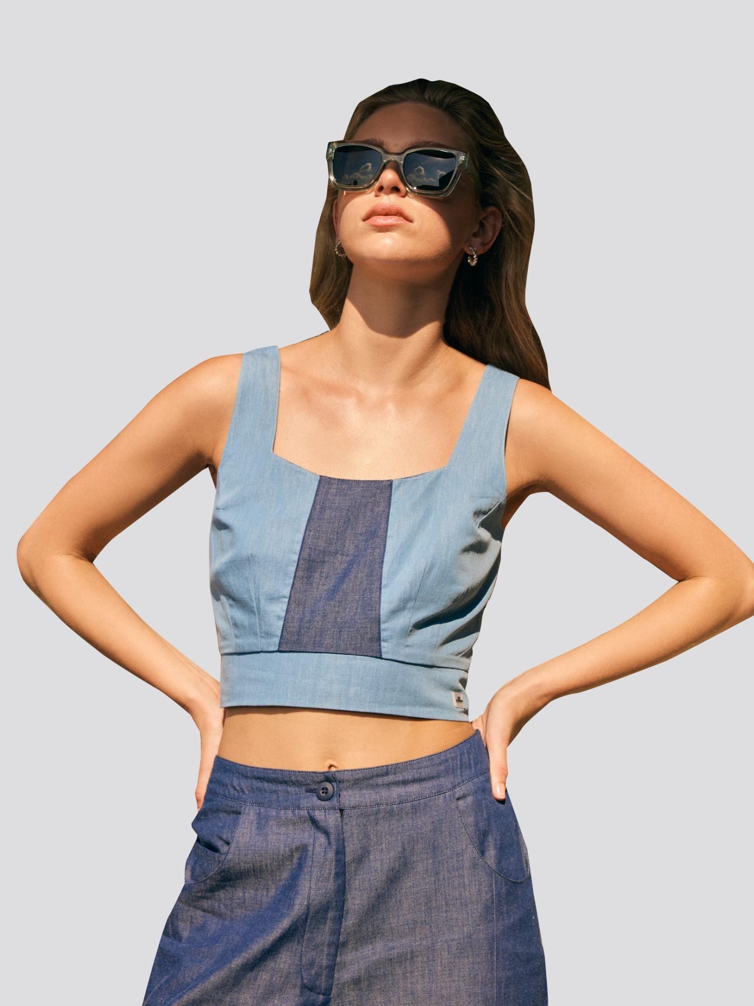 urbanite blocking crop top