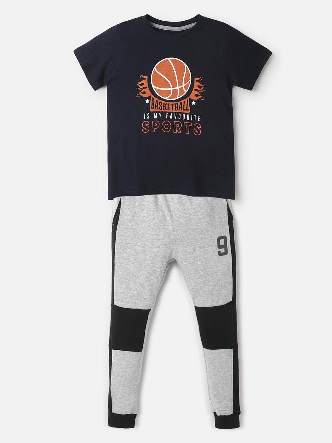 urbanmark-boys-navy-blue-&-grey-printed-t-shirt-with-trousers