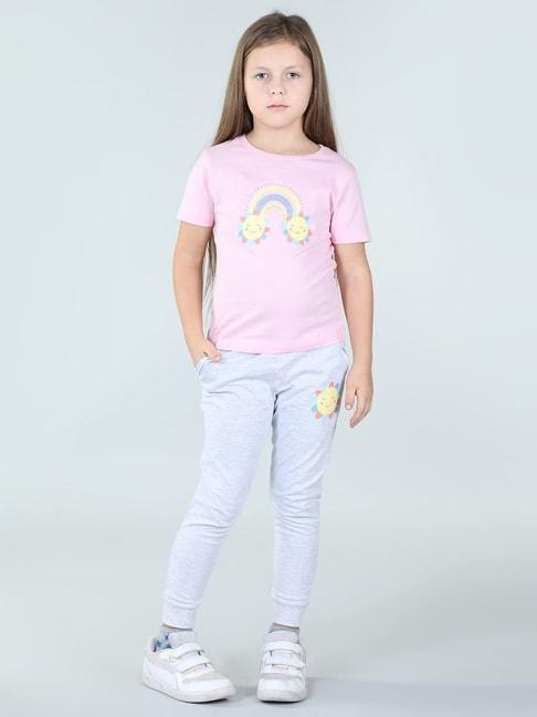 urbanmark-junior-pink-&-grey-printed-full-sleeves-t-shirt-with-joggers