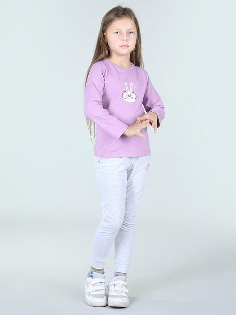 urbanmark-junior-purple-&-grey-printed-full-sleeves-t-shirt-with-joggers