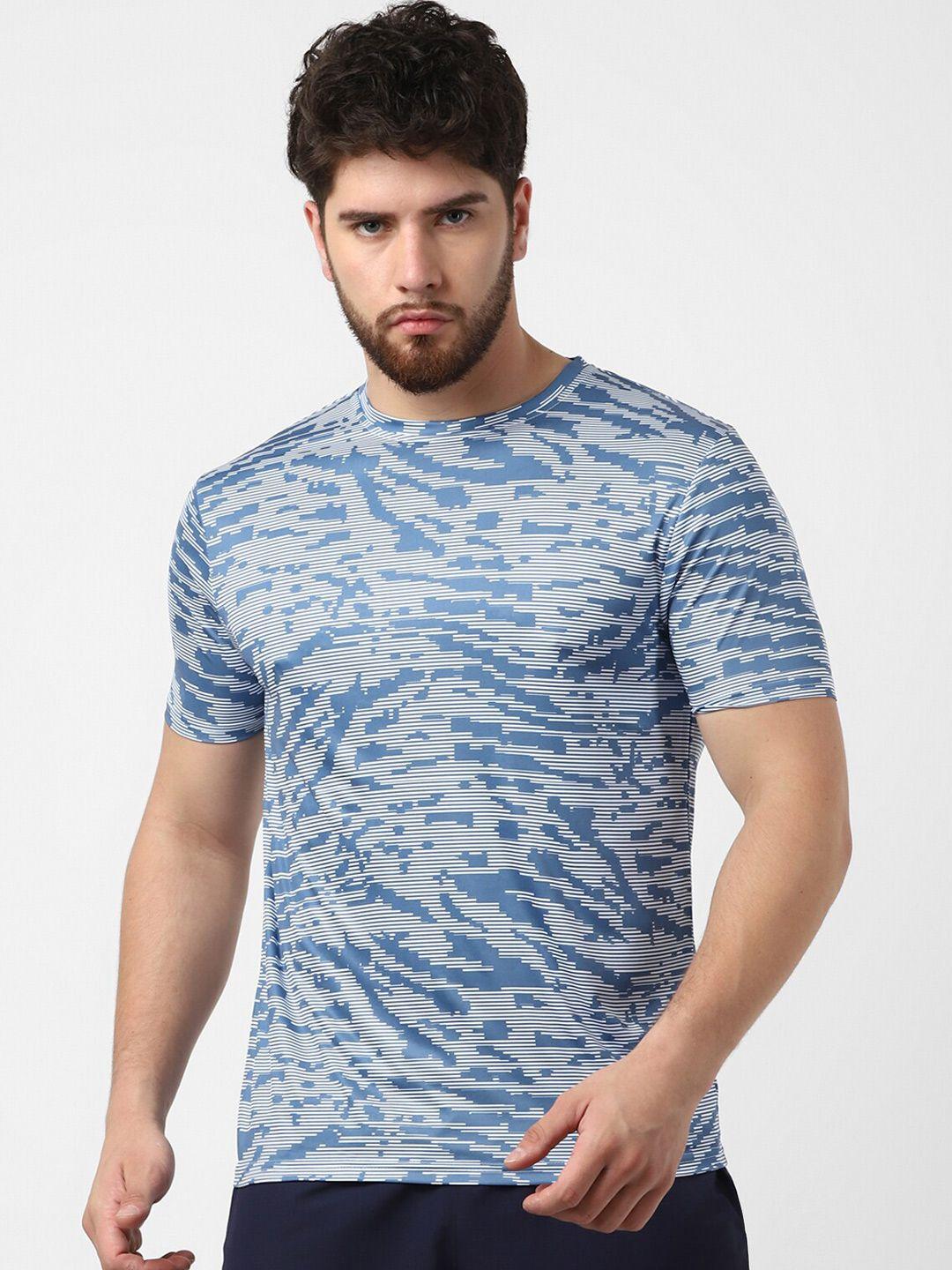 urbanmark abstract printed round neck regular fit t-shirts