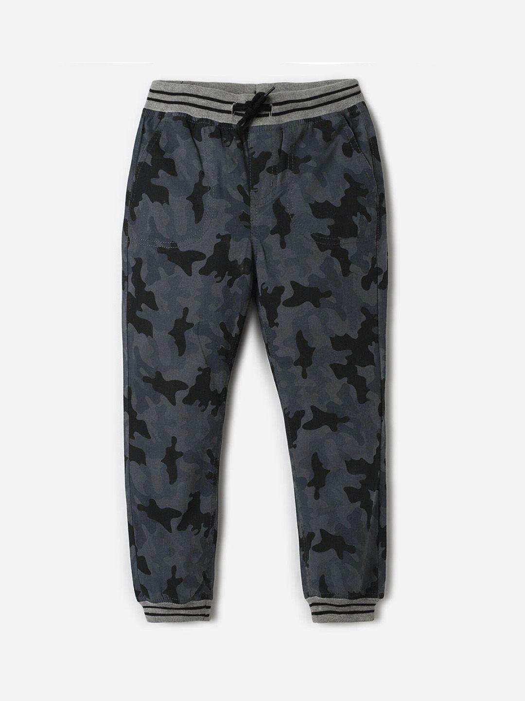 urbanmark boys camouflage printed pure cotton joggers