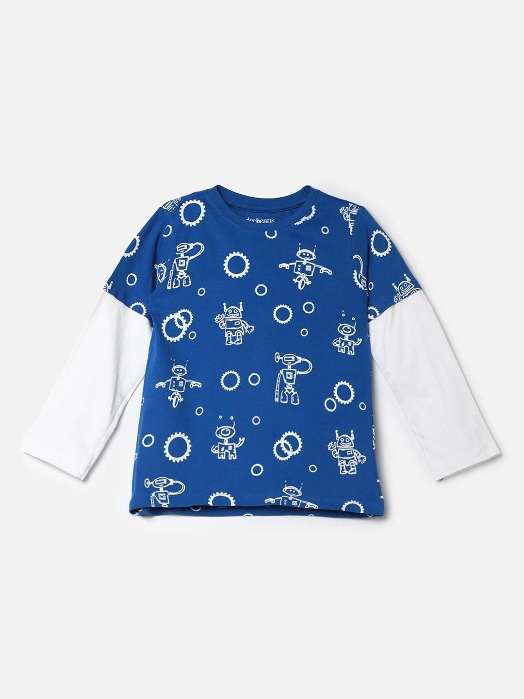 urbanmark boys conversational printed pure cotton t-shirt