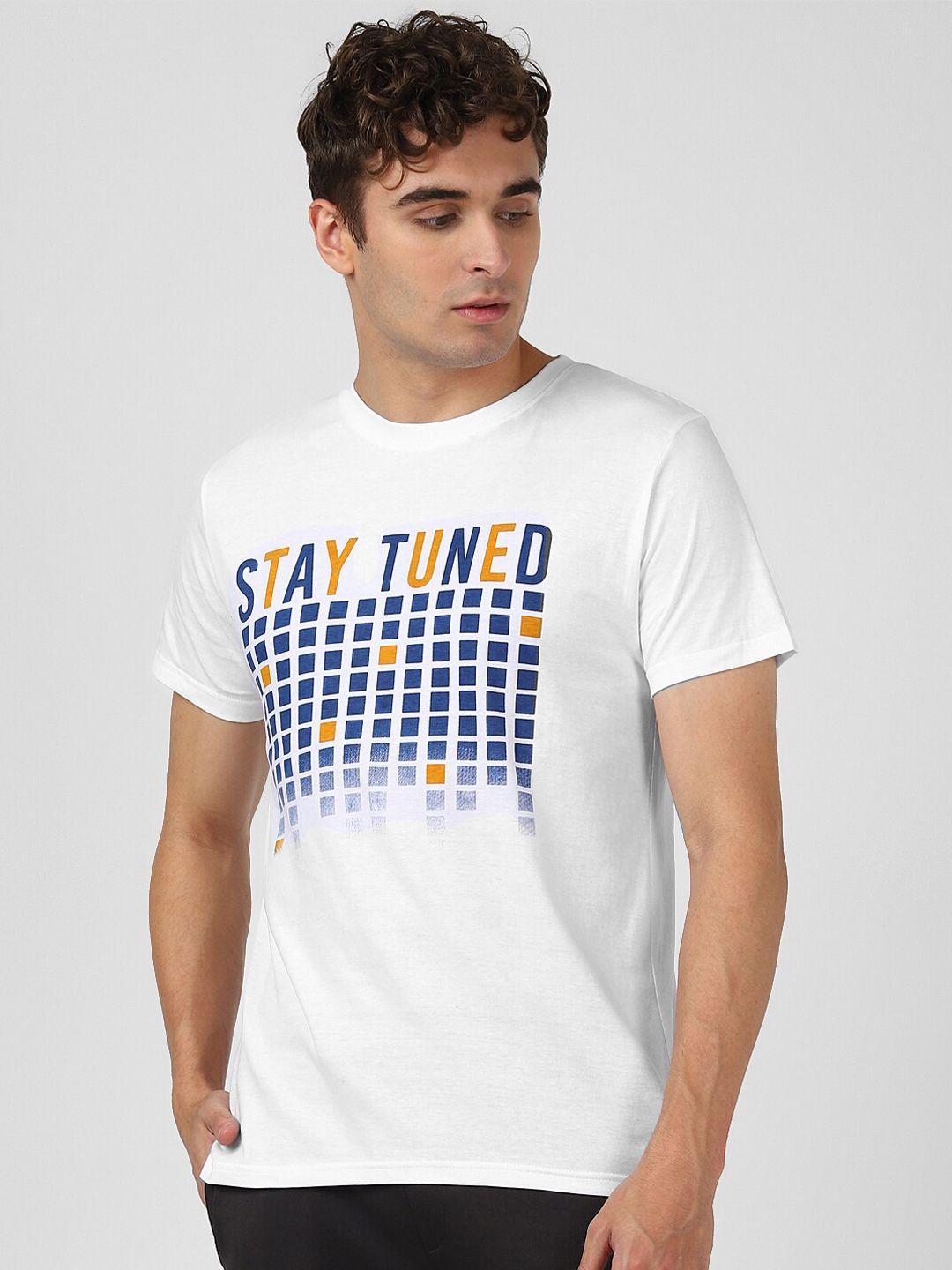 urbanmark typography printed pure cotton t-shirt