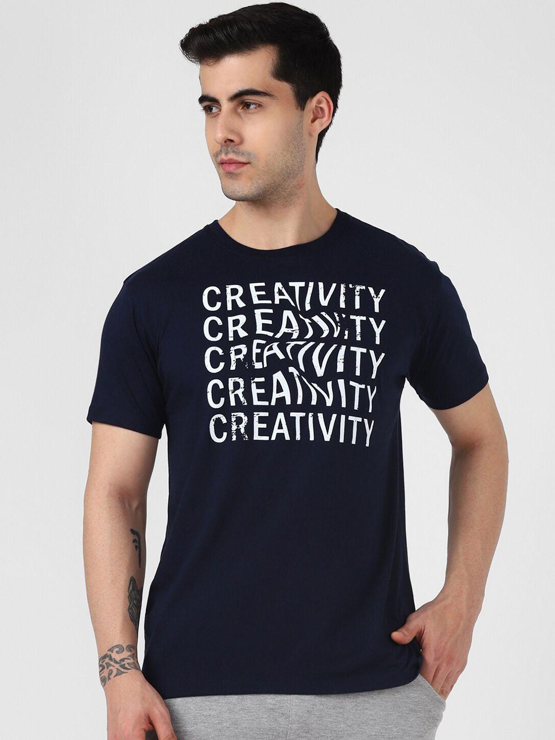 urbanmark typography printed round neck t-shirt