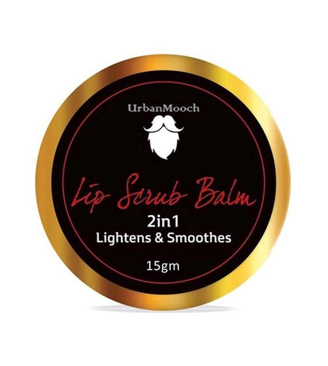 urbanmooch lip scrub balm 2 in 1 lightens & smoothen - 15 gm