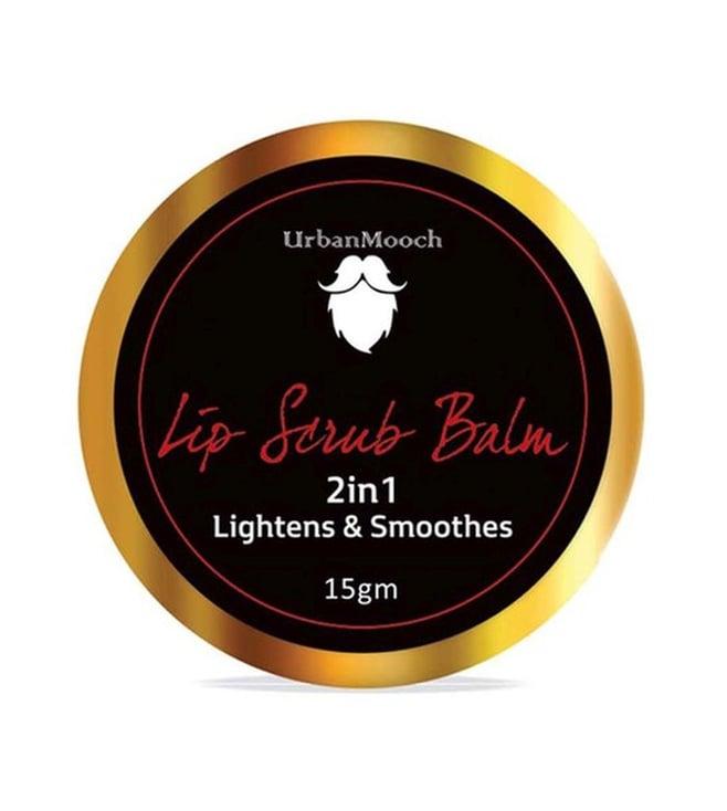 urbanmooch lip scrub balm 2 in 1 lightens & smoothen - 15 gm