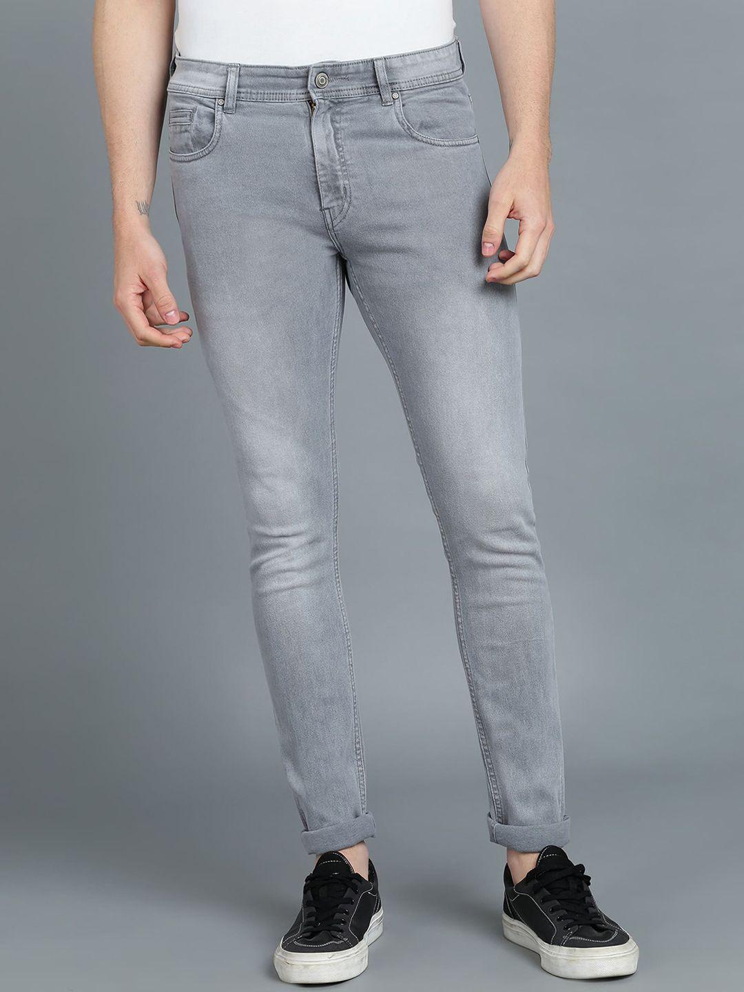 urbano fashion men cotton skinny fit heavy fade stretchable jeans