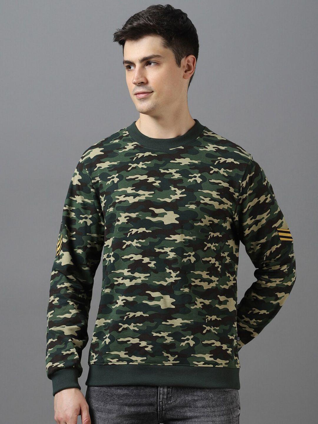 urbano fashion camouflage printed pullover sweatshirt