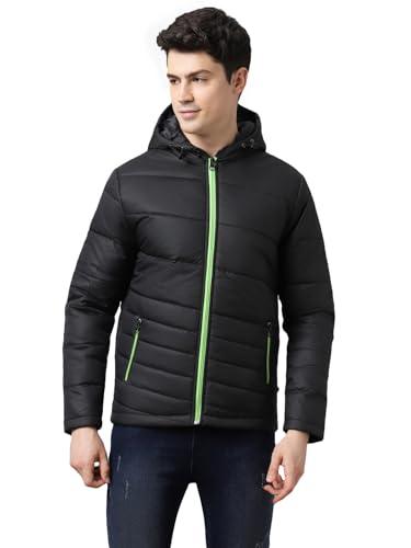 urbano fashion men's black full sleeve zippered hooded neck puffer jacket (jakt-puff-08c-jetbla-l)