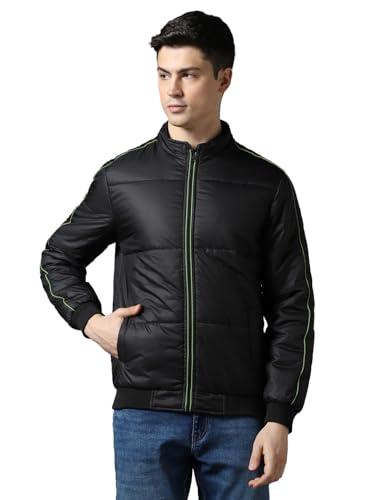 urbano fashion men's black full sleeve zippered puffer jacket (jakt-puff-05d-jetbla-l)