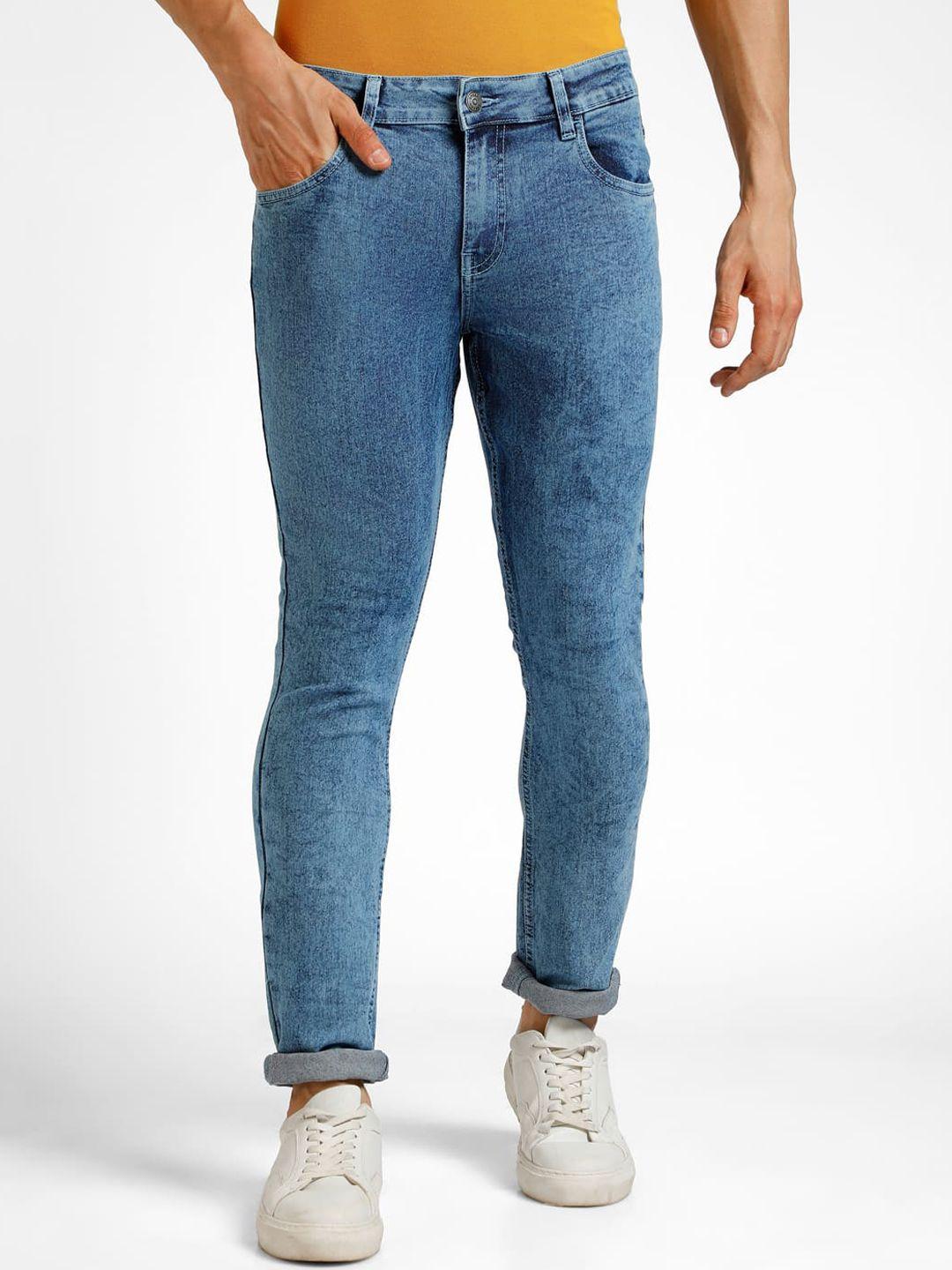 urbano fashion men blue stretchable jeans
