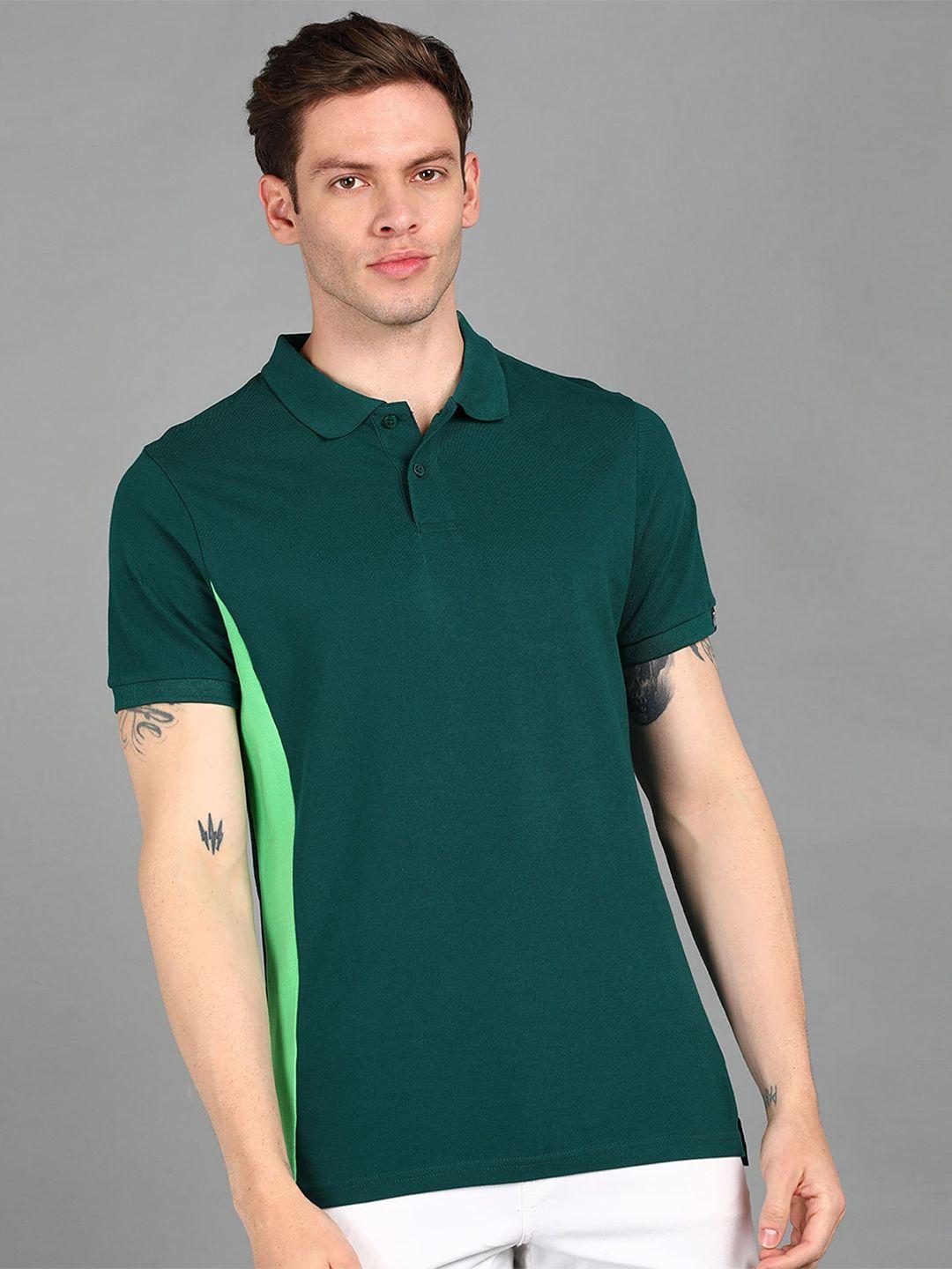 urbano fashion men cotton polo collar slim fit t-shirt