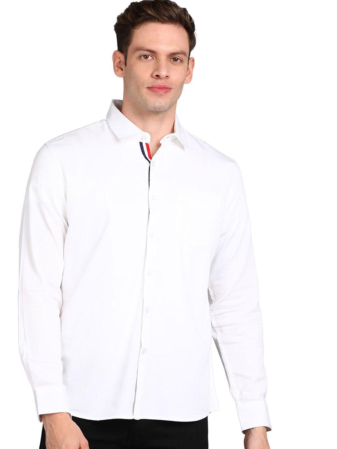 urbano fashion men cotton slim fit opaque casual shirt