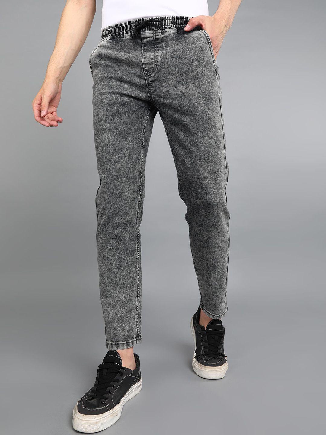 urbano fashion men grey heavy fade stretchable jeans