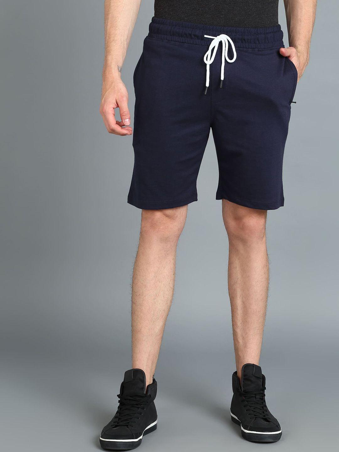 urbano fashion men mid rise slim fit cotton shorts