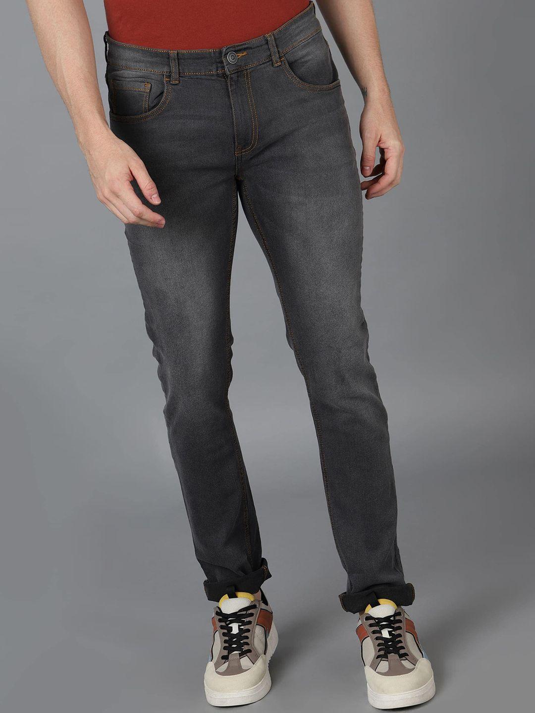 urbano fashion men slim fit light fade stretchable cotton jeans