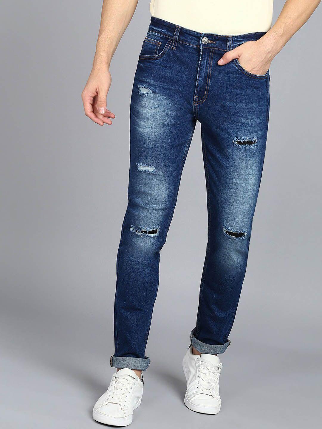 urbano fashion men slim fit mildly distressed heavy fade acid wash stretchable jeans