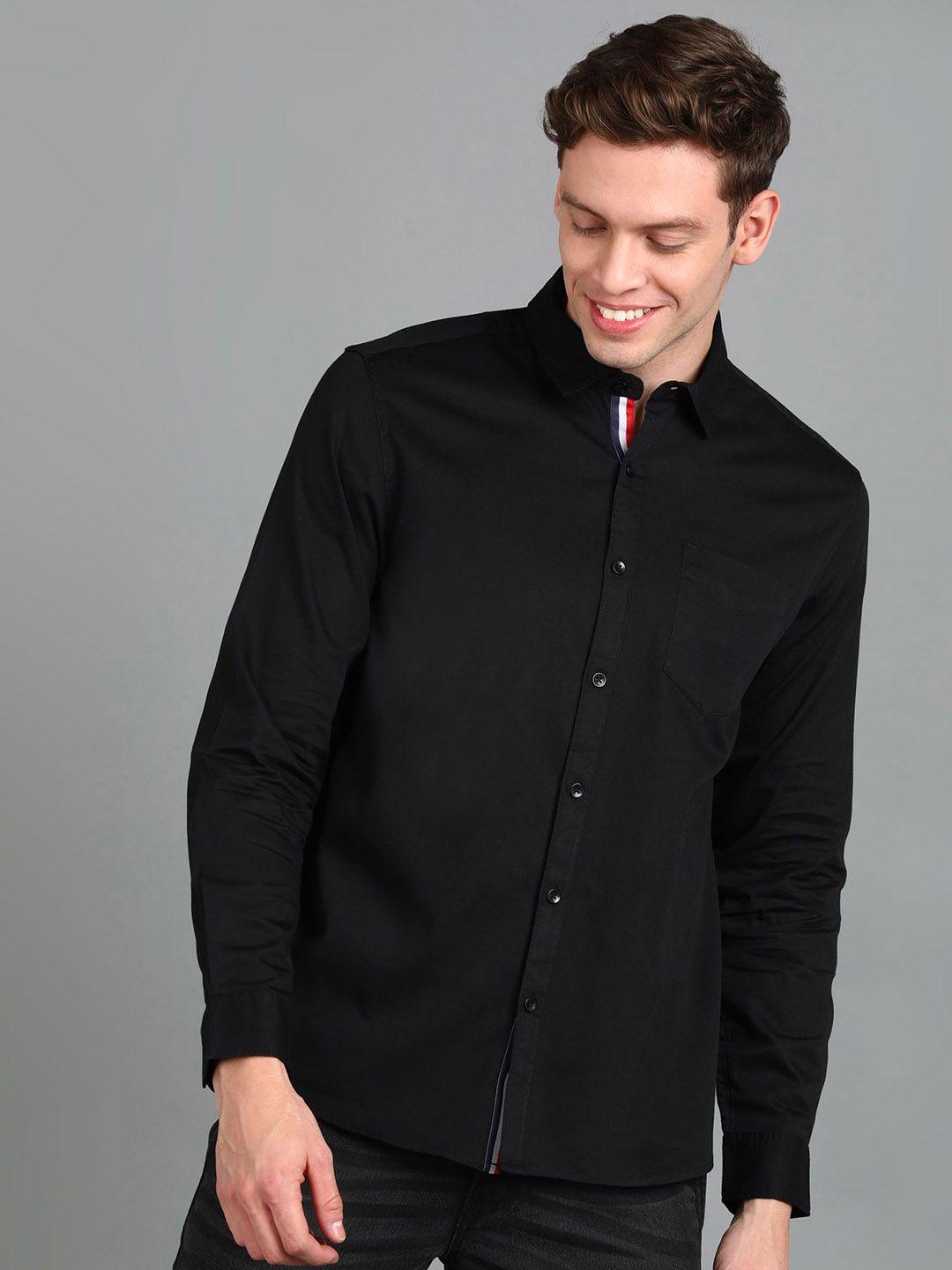 urbano fashion men slim fit opaque casual shirt