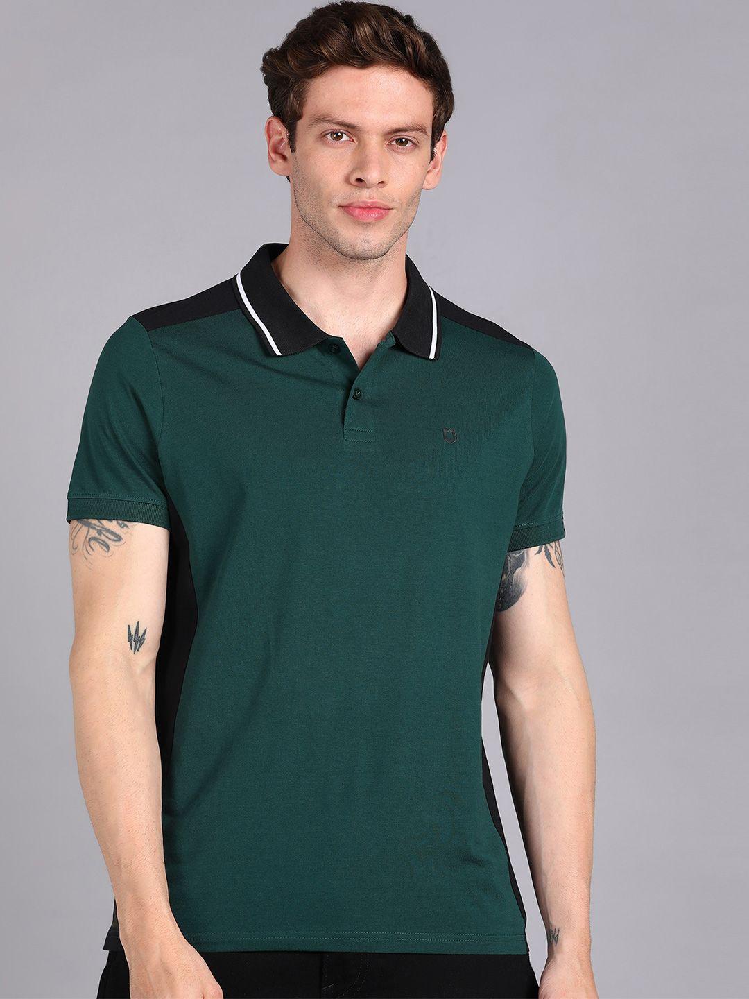 urbano fashion polo collar pure cotton slim fit t-shirt