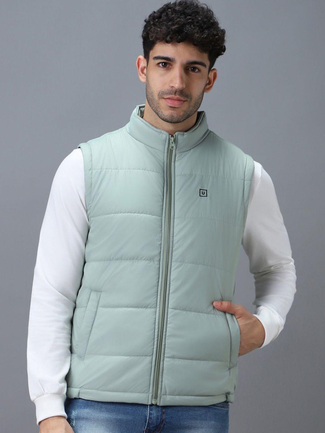 urbano fashion sleeveless zippered puffer jacket