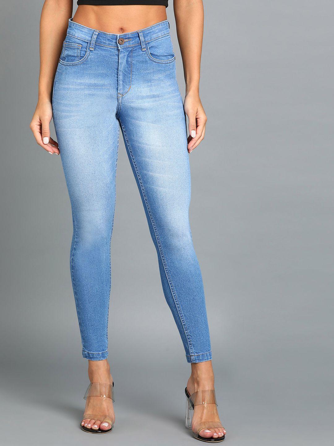 urbano fashion women skinny fit heavy fade stretchable jeans