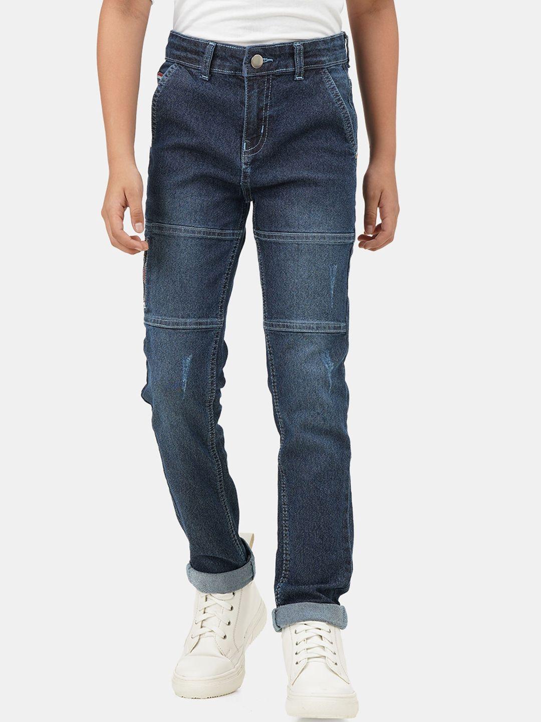 urbano juniors boys mid rise light fade slim fit stretchable jeans