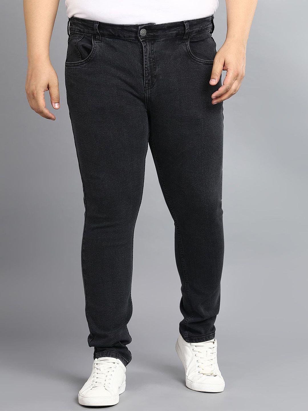 urbano plus men regular fit mid-rise stretchable jeans