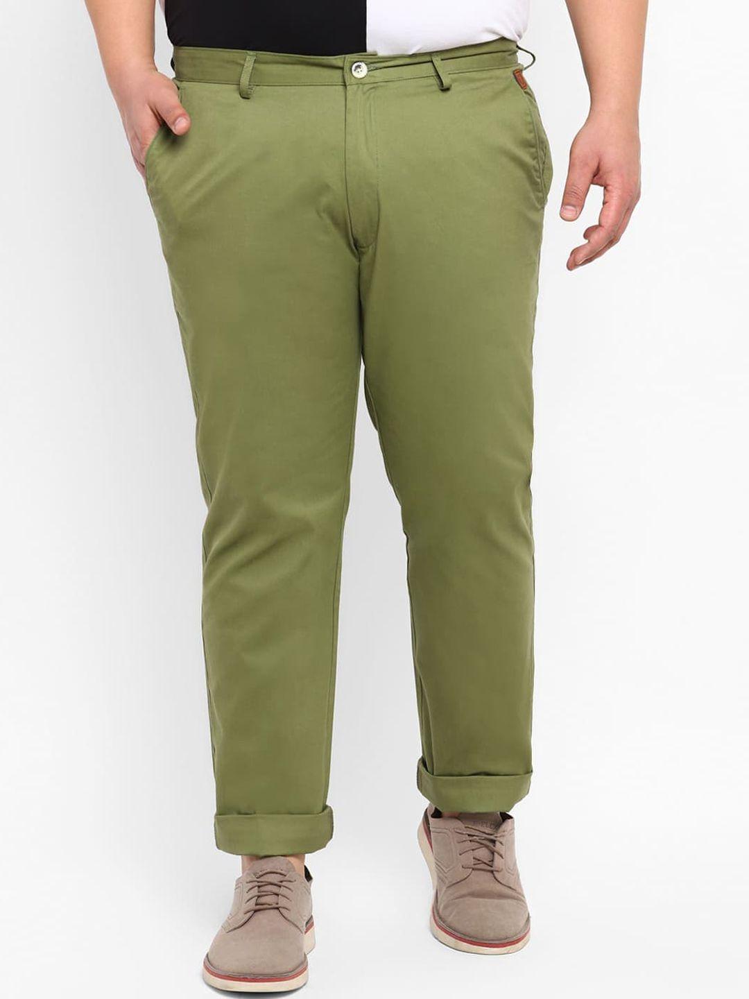 urbano plus plus size men mid-rise chinos trousers