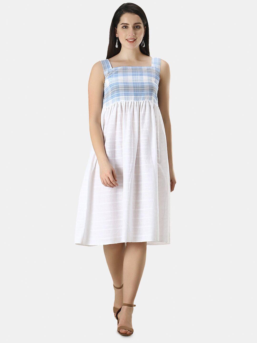 urg square neck cotton empire dress