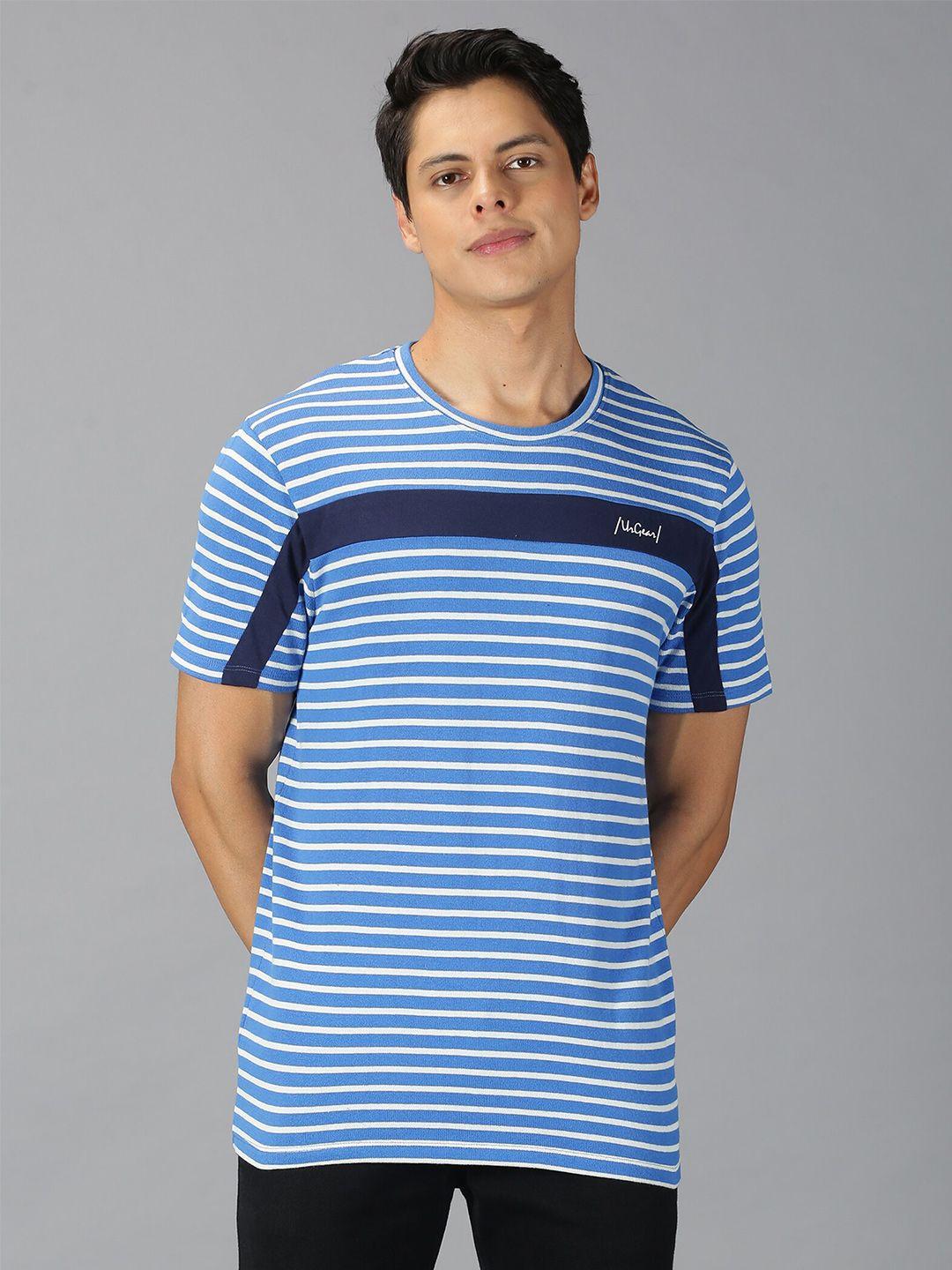 urgear men blue striped t-shirt