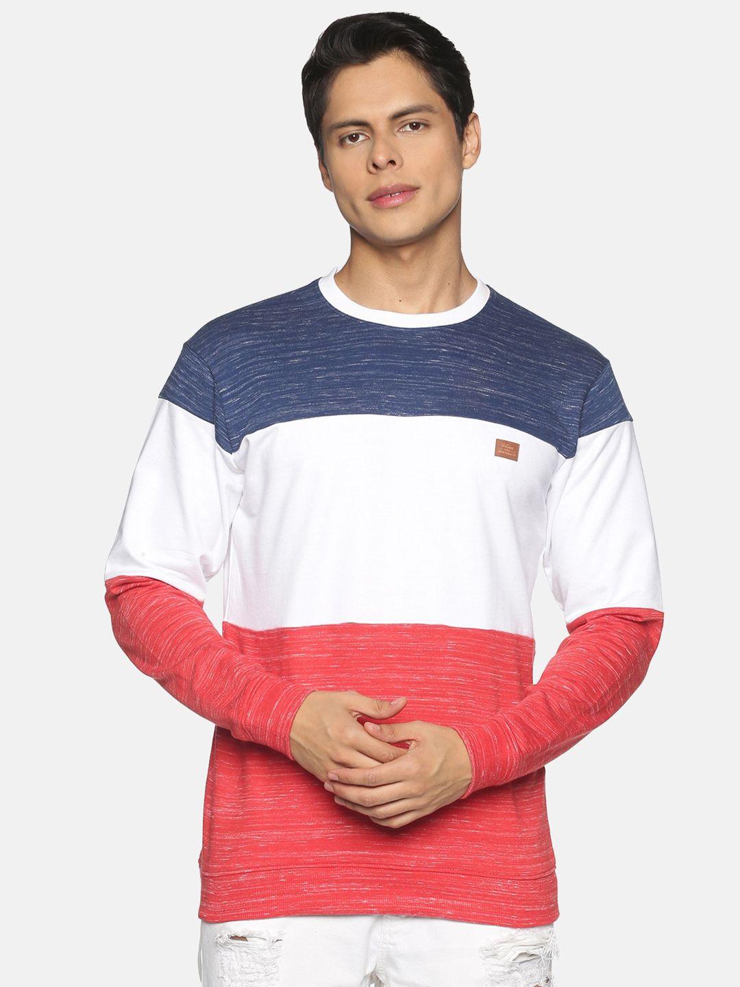 urgear men multicoloured colourblocked sweatshirt